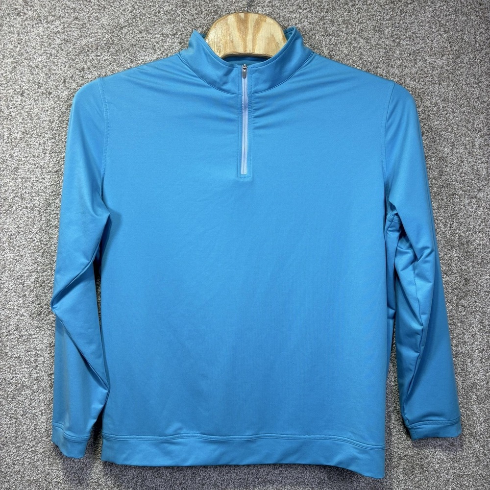 Peter Millar Pullover Mens 2XL Blue 1/4 Zip Long Sleeve Golf Stretch Shirt